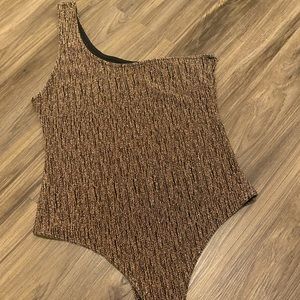 Gold sparkle bodysuit